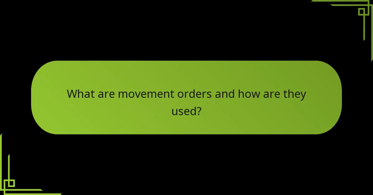 How do strategic orders compare to movement orders?