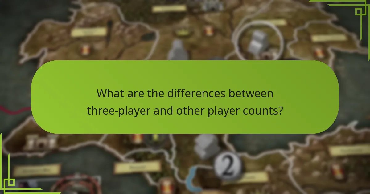 How are balance tweaks implemented in the three-player scenario?