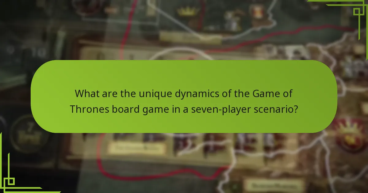 What gameplay adjustments can enhance the seven-player experience?