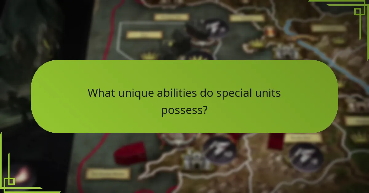 Which strategies can be employed with special units?